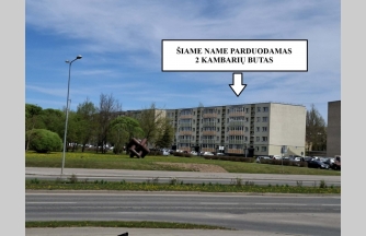 527, SKUBIAI PARDUODAMAS 2 KAMBARIŲ BUTAS RENOVUOTAME NAME, RENOVACIJA – IŠMOKĖTA, PATOGIOJE MIESTO VIETOJE, 5-AUKŠTE, NEKAMPINIS, LANGAI Į SKIRTINGAS PUSES, NORINTIEMS SAVO SVAJONIŲ NAMUS KURTI PATIEMS!